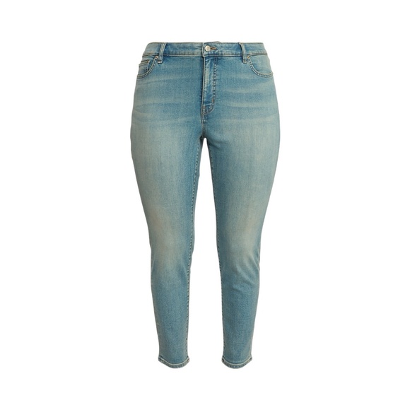 Lauren Ralph Lauren High-Rise Skinny Ankle Jean - 16W - Picture 1 of 9